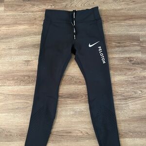 Nike Black Leggings with Peloton Logo